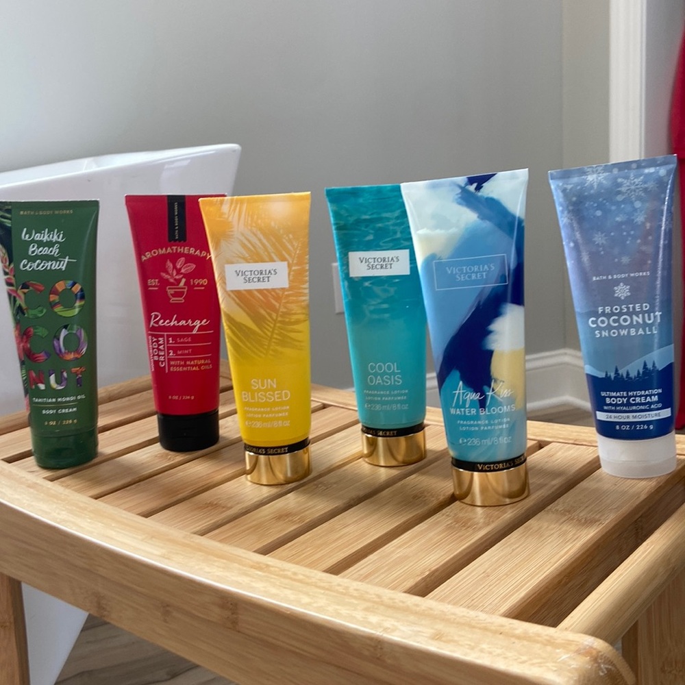 New VS and Bath and Body Works lotions